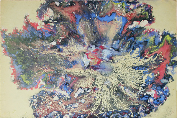 Тарханов Михаил Михайлович. Композиция в красных и синих тонах